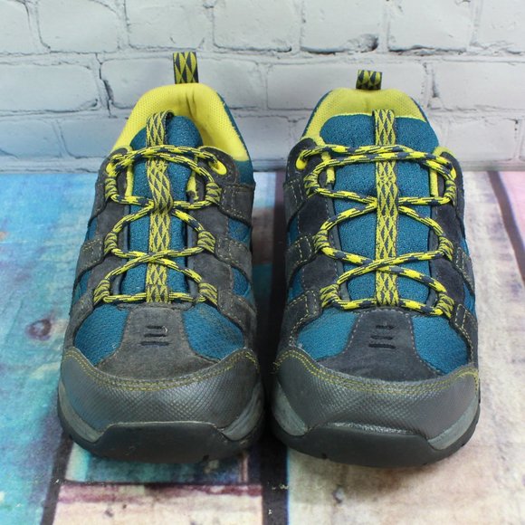 LL Bean Blue Suede Mesh Waterproof Trail Model Low Hikers Sneakers Size 6 - Picture 5 of 9